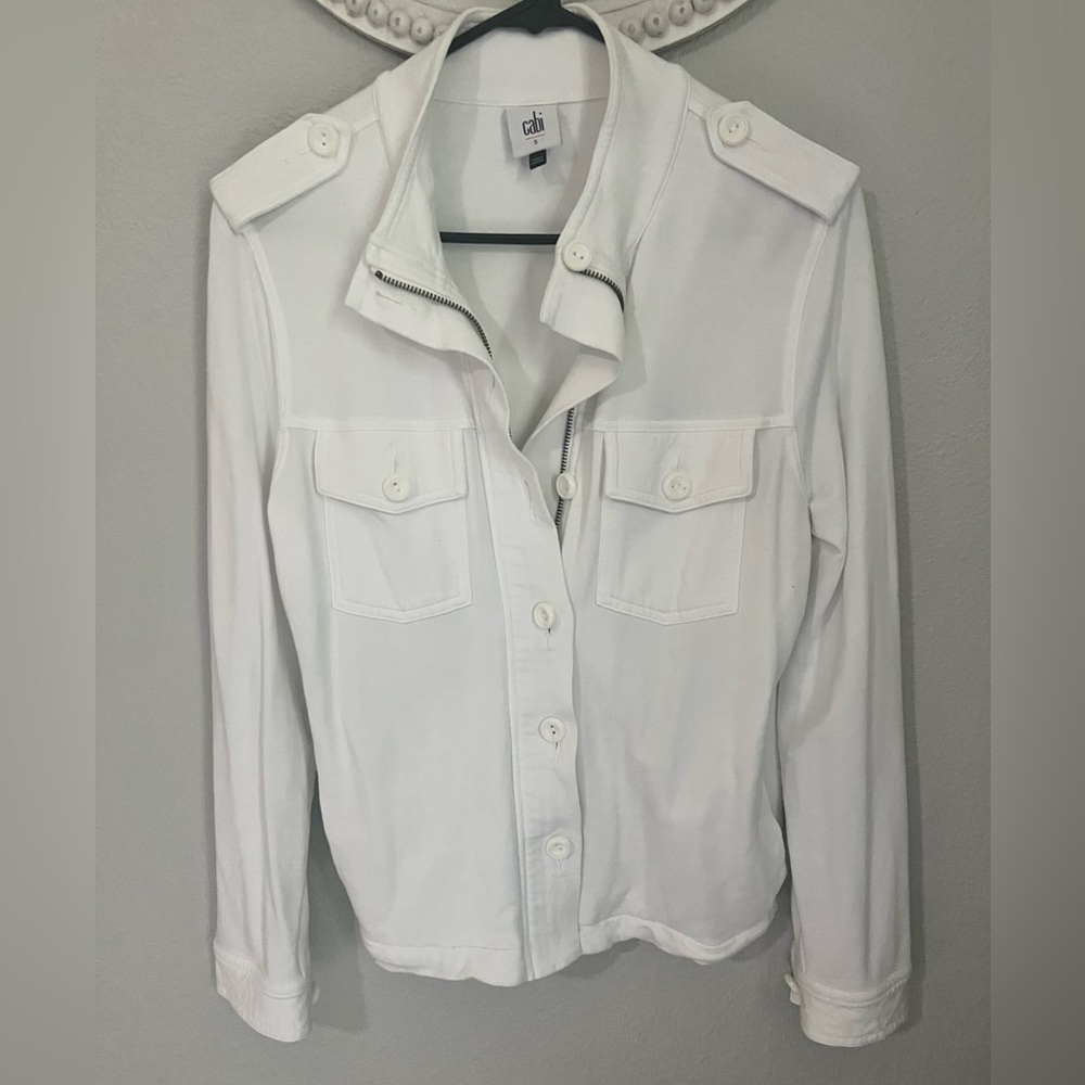 LAST CHANCE! CAbi Soft White Military Jacket